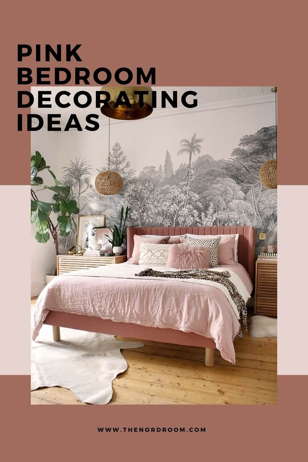 How To Style A Pink Bedroom (For Adults) 52 pink bedroom decorating ideas nordroom3 How To Style A Pink Bedroom (For Adults)