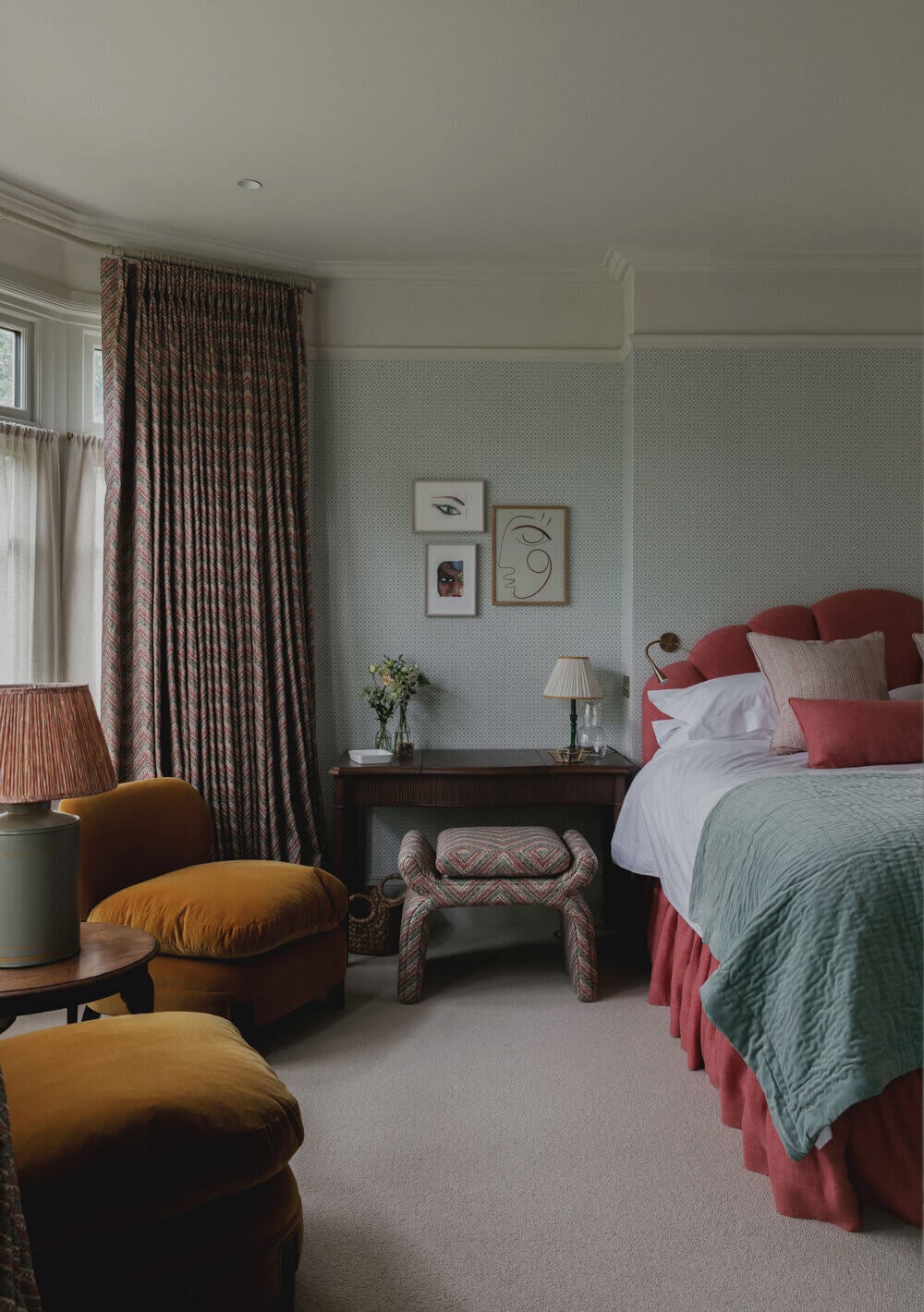 How To Style A Pink Bedroom (For Adults) 7 pink-velvet-bed-nordroom
