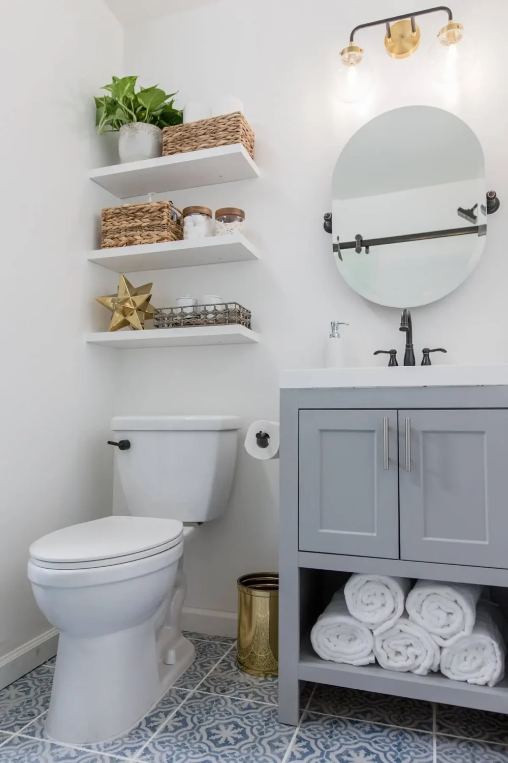 83 Small Bathroom Ideas & How To Make It Look Bigger 44 small-bathroom-storage-toilet-nordroom