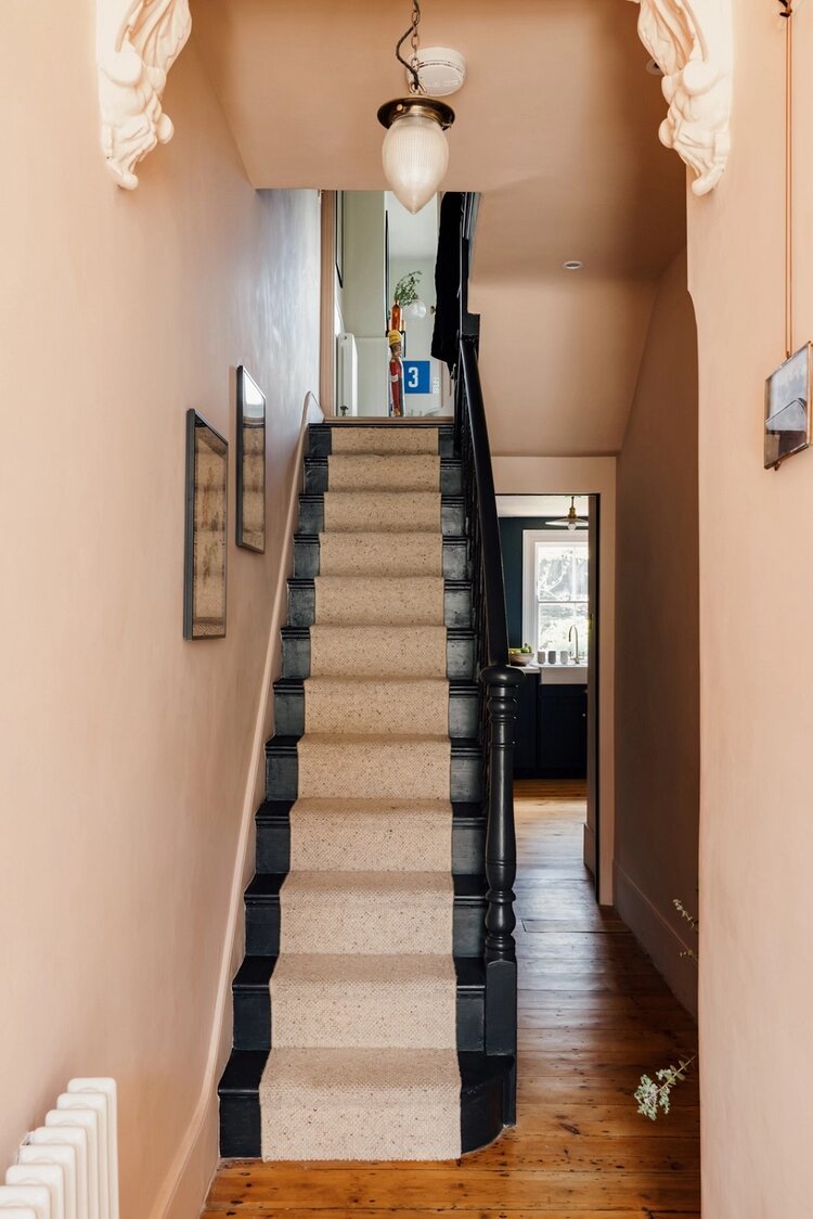 A Colorful Family Home in London 7 staircase victorian home london nordroom A Colorful Family Home in London