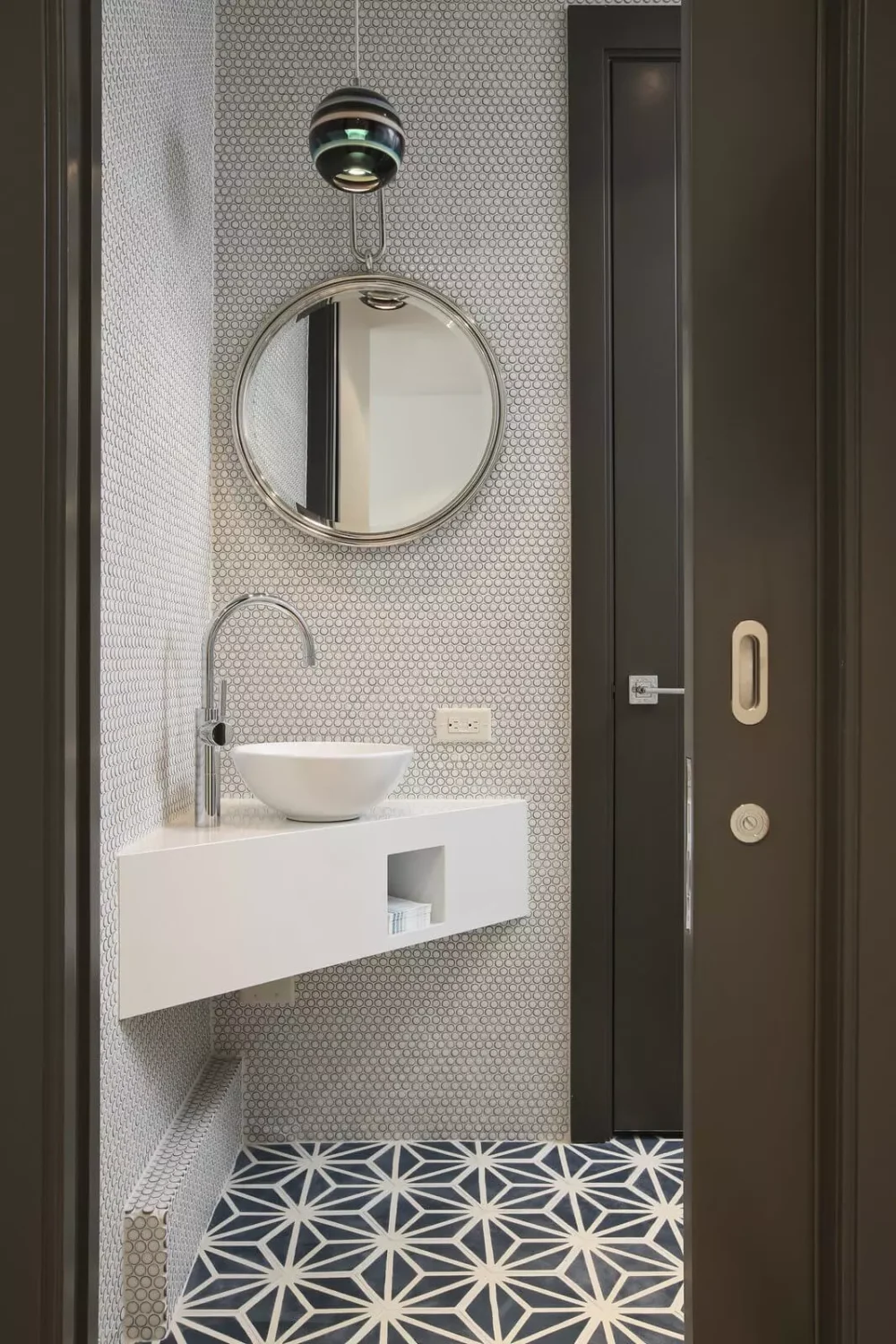 83 Small Bathroom Ideas & How To Make It Look Bigger 49 triangle-basin-small-bathroom-ideas-nordroom