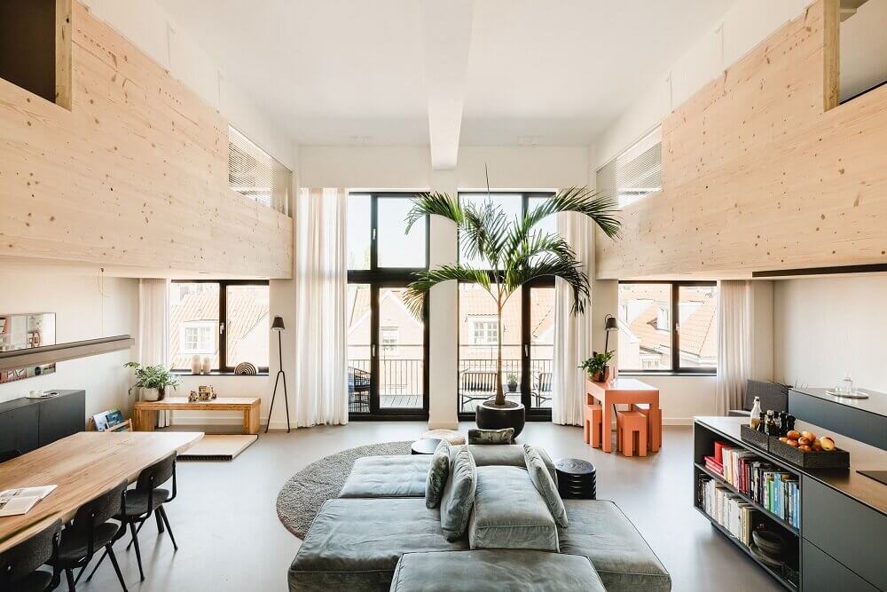 A Modern Loft in a Converted School Building 2 modern-loft-converted-school-building-amsterdam-nordroom