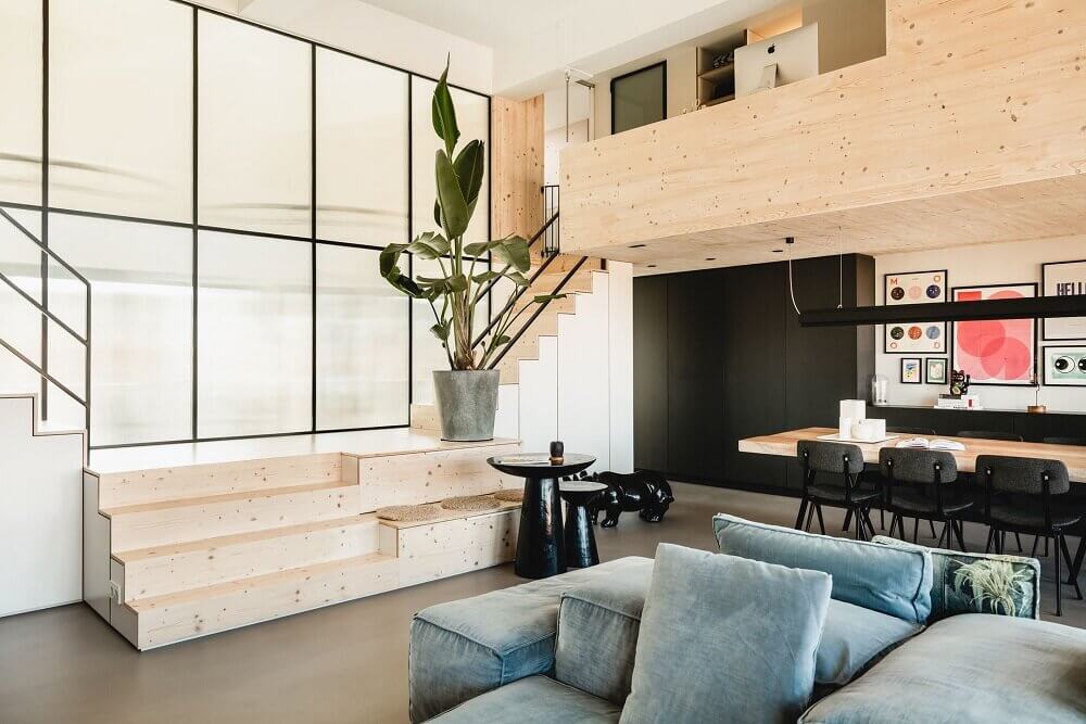 A Modern Loft in a Converted School Building 8 modern-loft-converted-school-building-amsterdam-nordroom