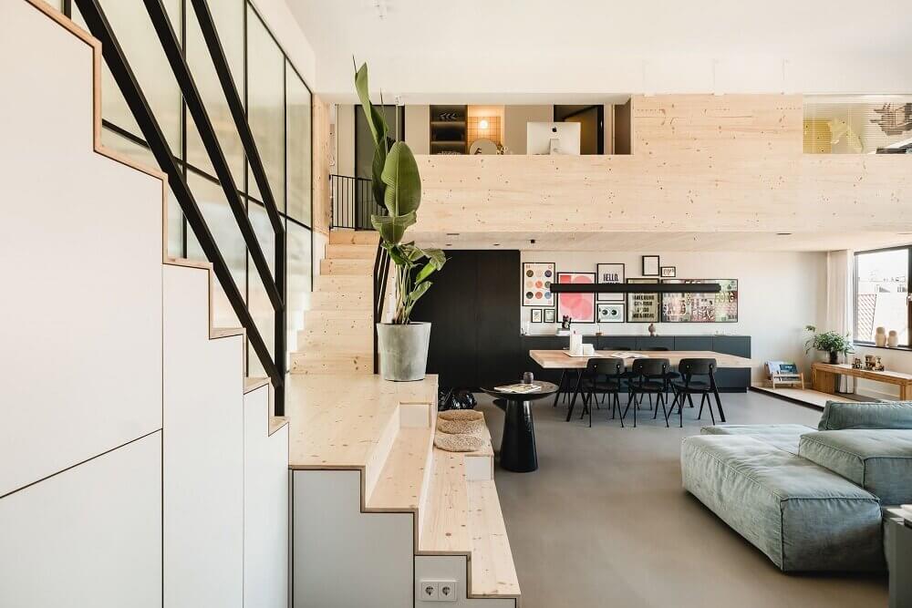 A Modern Loft in a Converted School Building 9 modern-loft-converted-school-building-amsterdam-nordroom