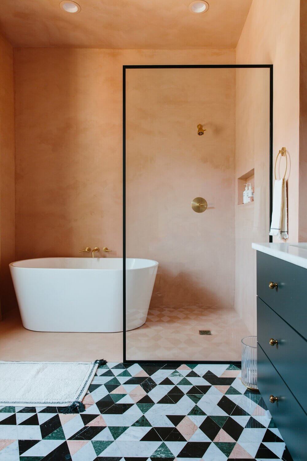 89 Pink Bathroom Ideas: From Hot Pink Walls to Blush Tiles 84 elegant-european-inspired-home-louisville-nordroom