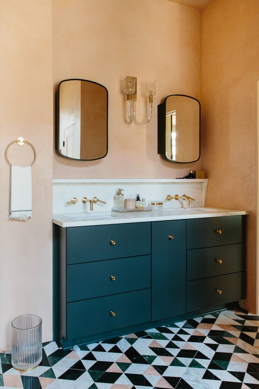 89 Pink Bathroom Ideas: From Hot Pink Walls to Blush Tiles 85 elegant-european-inspired-home-louisville-nordroom