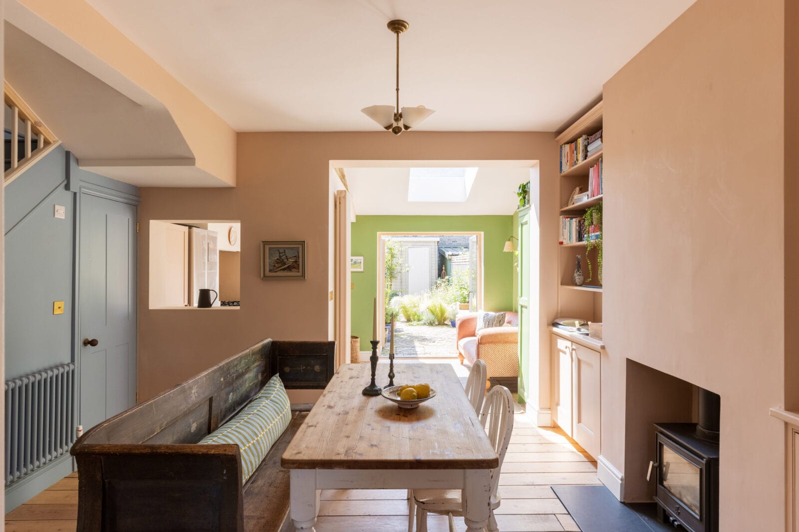 Colorful Rooms in a Historic London House