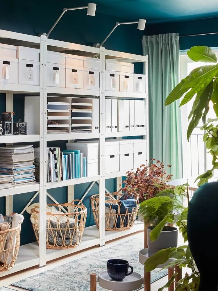 IKEA Catalog 2022 19 blue-attic-ikea-workspace-storage-shelves-ikea-catalog-2022