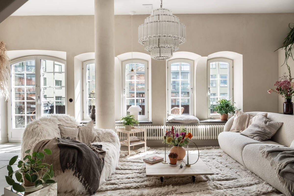 A Stockholm Maisonette Decorated in Warm Neutrals 1 stockholm-apartment-warm-neutral-color-palette-nordroom