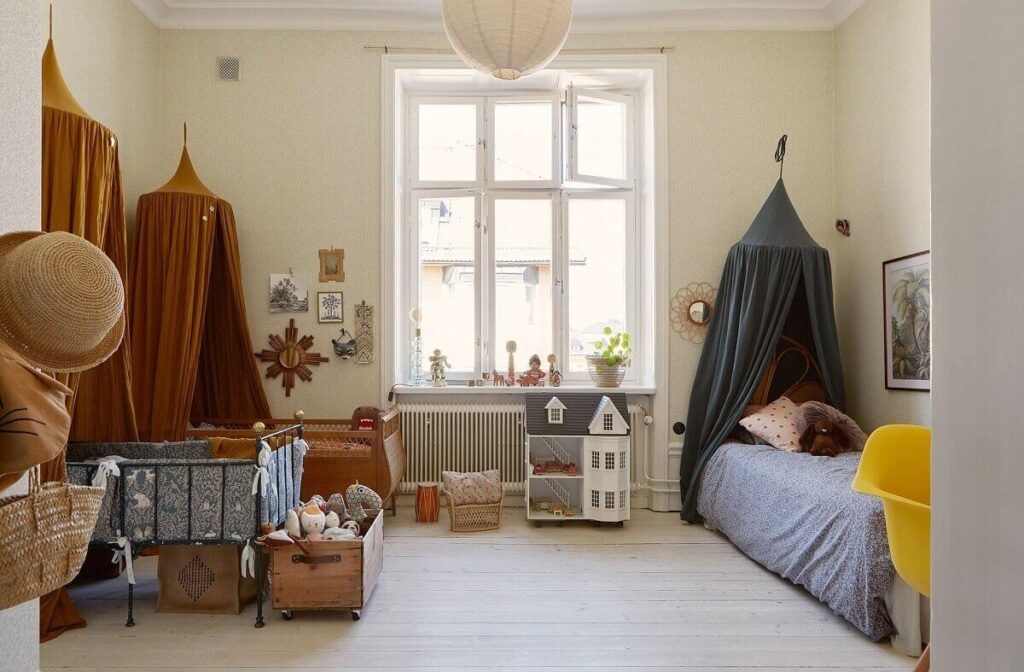 A Light and Charming Scandinavian Apartment 13 shared-children-bedroom-scandinavian-apartment-nordroom