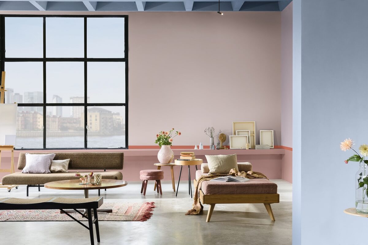 Home Decor Color Trends 2022: Natural Hues with Bright Pops 18 Dulux-Colour-of-the-Year-2022-The-Studio-Colours-Living-Room-Inspiration-Nordroom