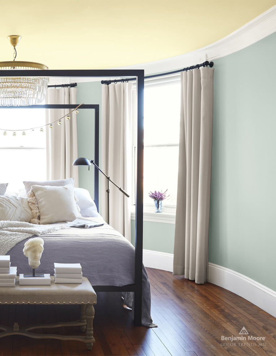 Home Decor Color Trends 2022: Natural Hues with Bright Pops 11 Pale Moon Quiet Moments benjamin moore color trends 2022 nordroom Home Decor Color Trends 2022: Natural Hues with Bright Pops