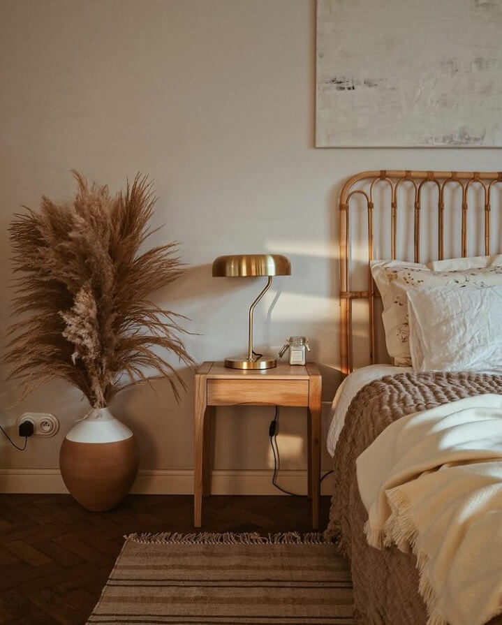 A Warm Scandinavian-Inspired Home in Poland 18 bedroom-sidetable-natural-light-warm-apartment-nordroom