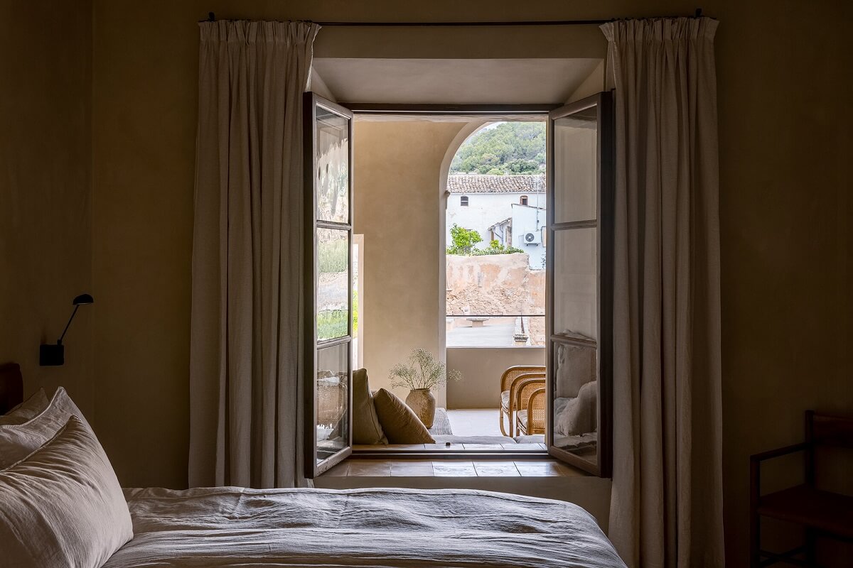 A Renovated Historic Townhouse on Mallorca 14 bedroom-view-townhouse-majorca-nordroom