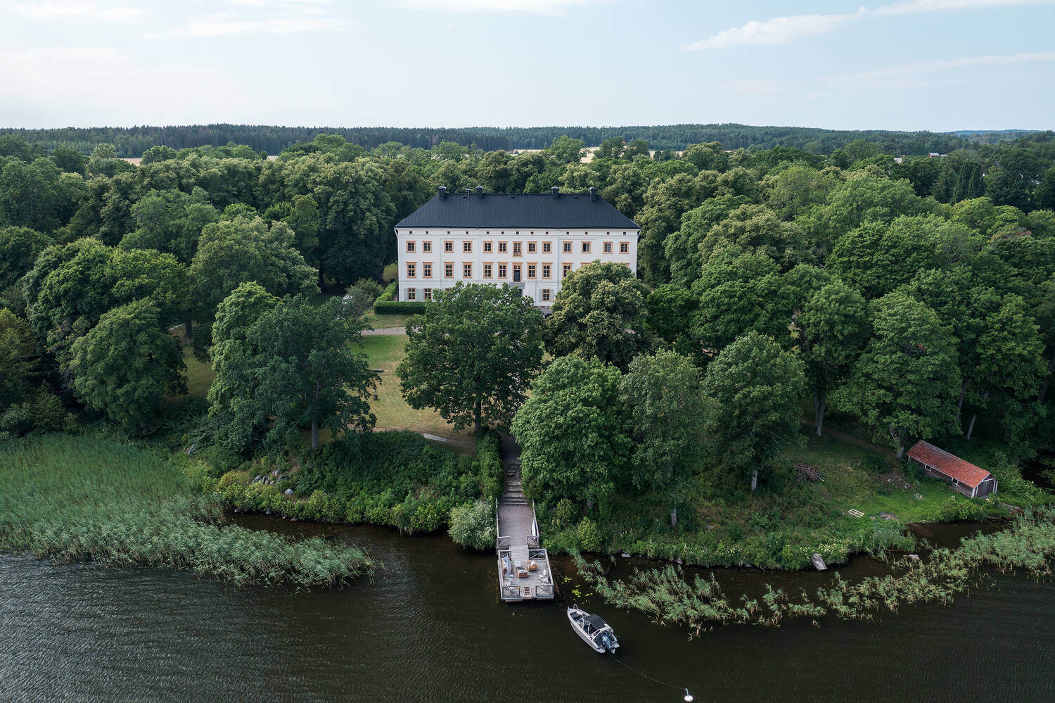 A Stylish Gray Apartment in a Swedish Castle 1 castle-conversion-in-sweden-nordroom