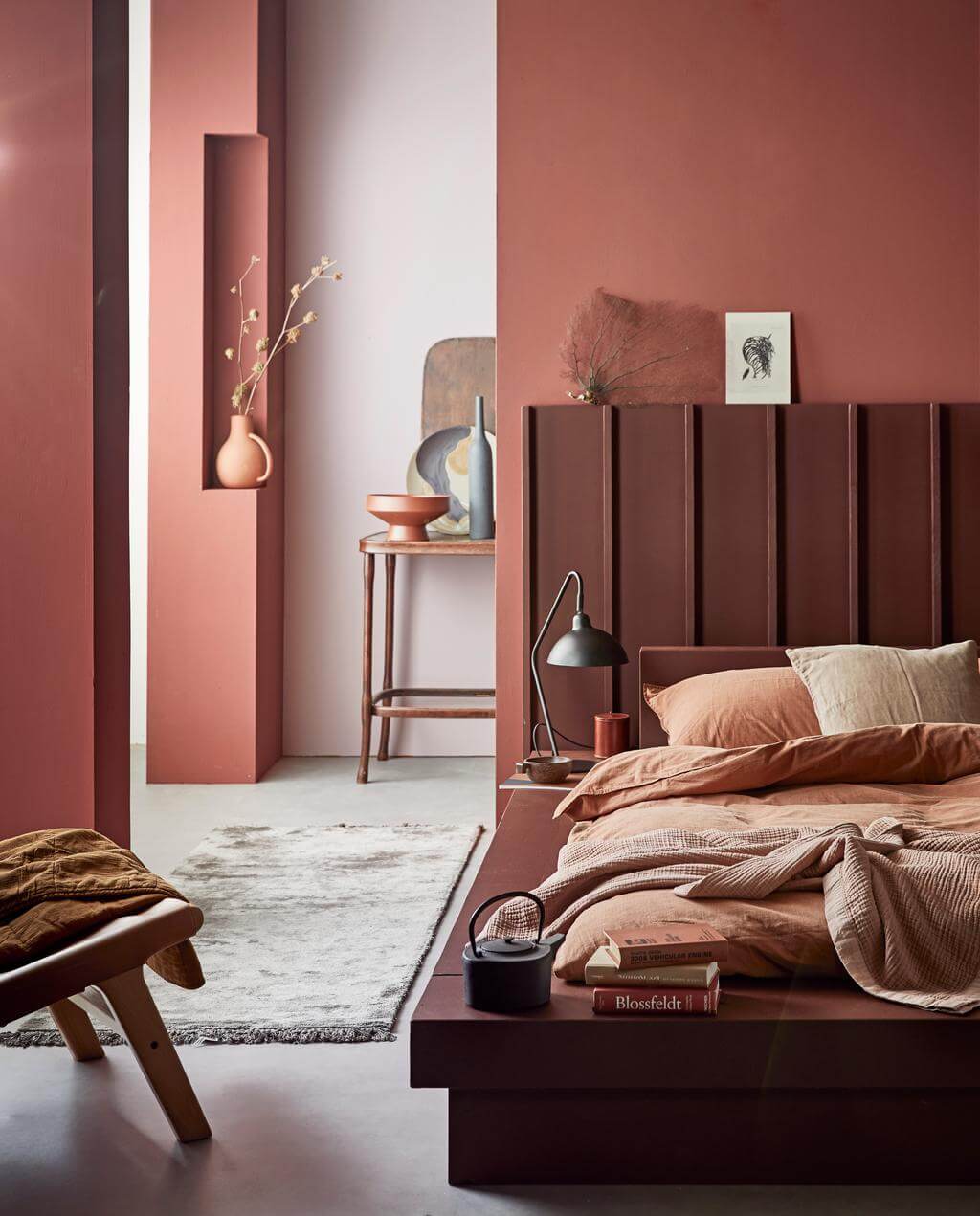 Home Decor Color Trends 2022: Natural Hues with Bright Pops 28 color-trends-2022-earthy-reds-nordroom