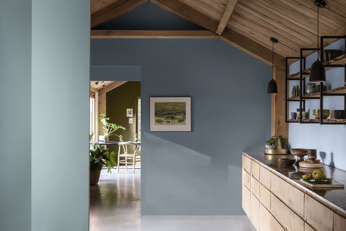 Home Decor Color Trends 2022: Natural Hues with Bright Pops 14 dulux-bright-skies-colour-of-the-year-2022-trending-colours-nordroom