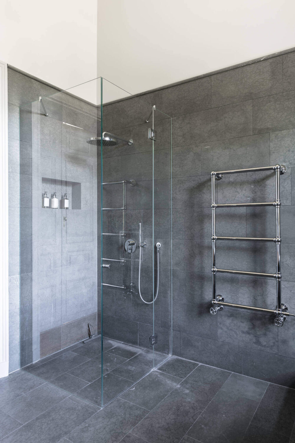 A Stylish Gray Apartment in a Swedish Castle 23 gray-bathroom-scandinavian-apartment-nordroom