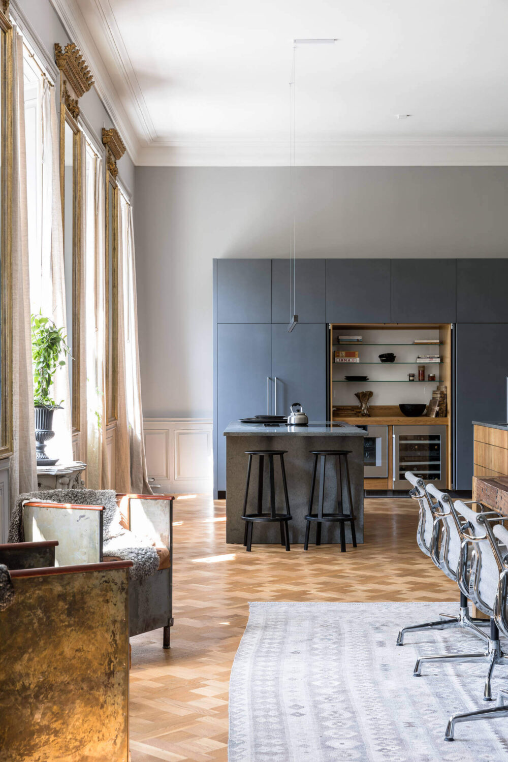 A Stylish Gray Apartment in a Swedish Castle 8 kitchen-gray-apartment-castle-sweden-nordroom