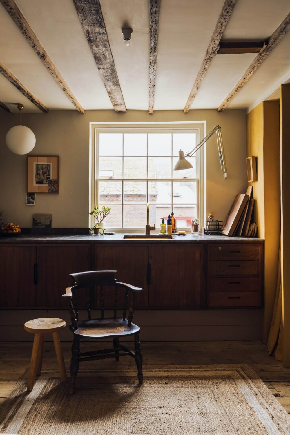 Moody Colors in a Unique Historic Apartment 6 kitchen historic apartment england nordroom Moody Colors in a Unique Historic Apartment