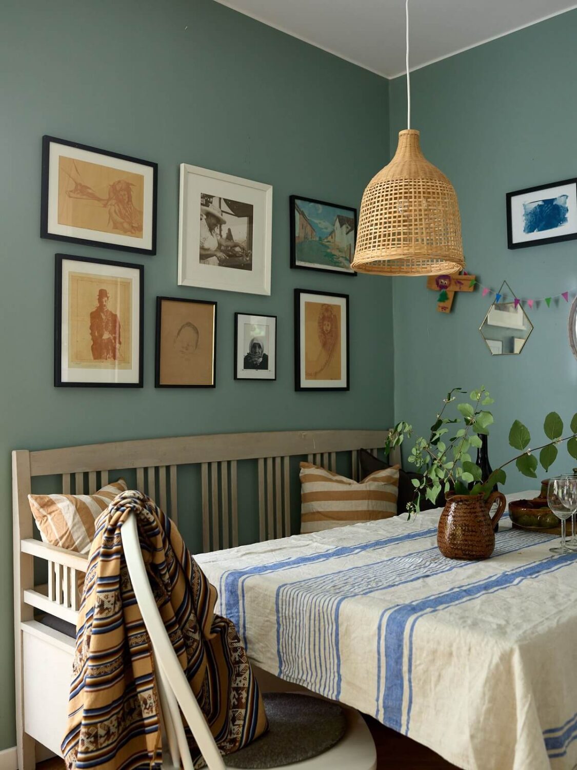 A Natural Scandi Boho Apartment 6 scandinavian-home-dining-area-gallery-wall-nordroom