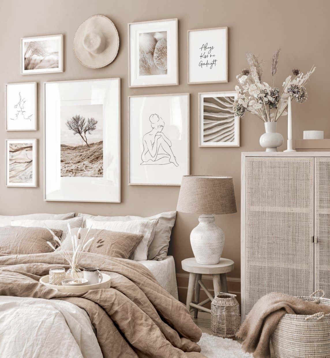 Home Decor Color Trends 2022: Natural Hues with Bright Pops 52 sherwin-williams-color-forecast-2022-beige-bedroom-nordroom