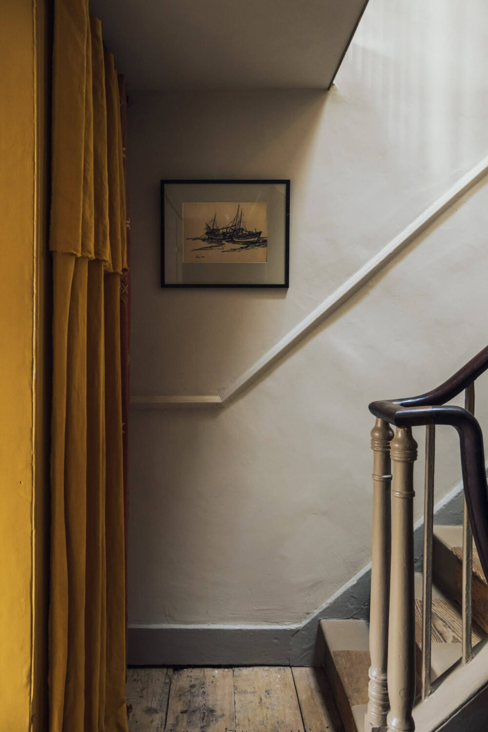 Moody Colors in a Unique Historic Apartment 13 staircase historic apartment england nordroom Moody Colors in a Unique Historic Apartment