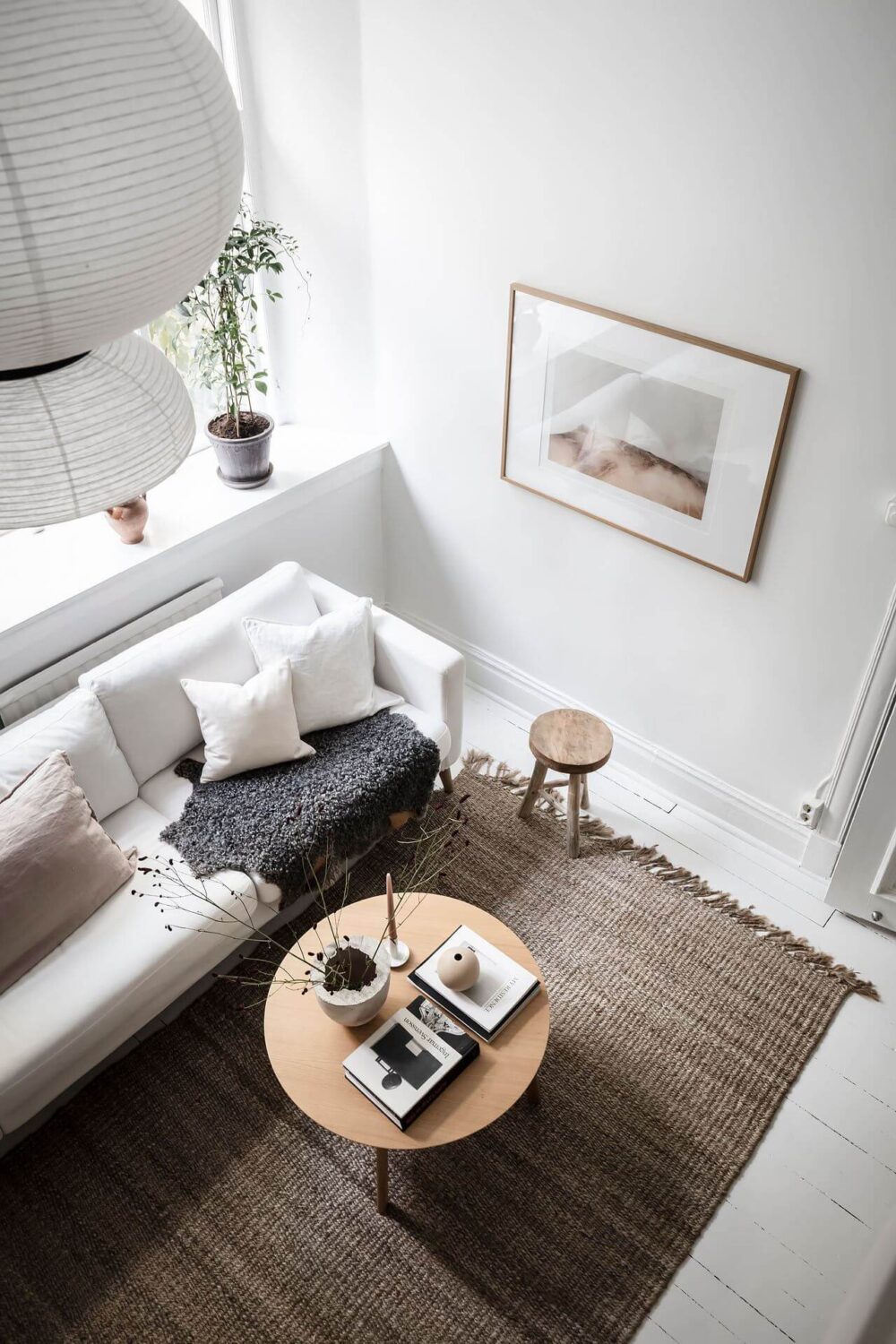 Great Living Room Bedroom Combo Ideas (Layout Tips + Styling) 46 white-scandinavian-studio-apartment-loft-bed-nordroom