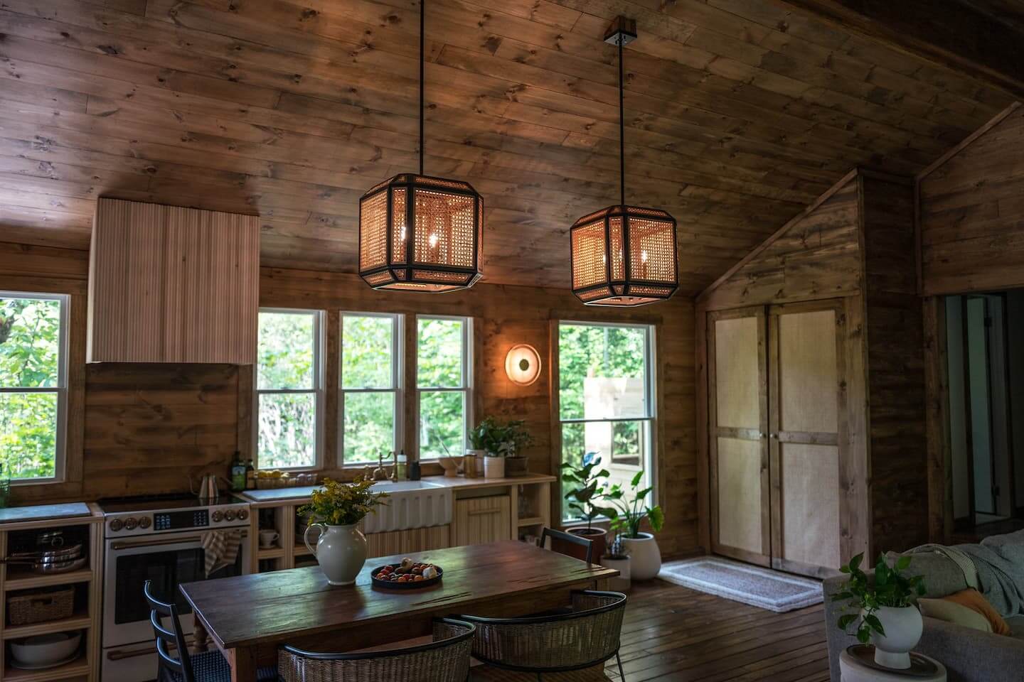 The Cabin by The Hunter Houses 15 wooden-kitchen-cabin-nordroom