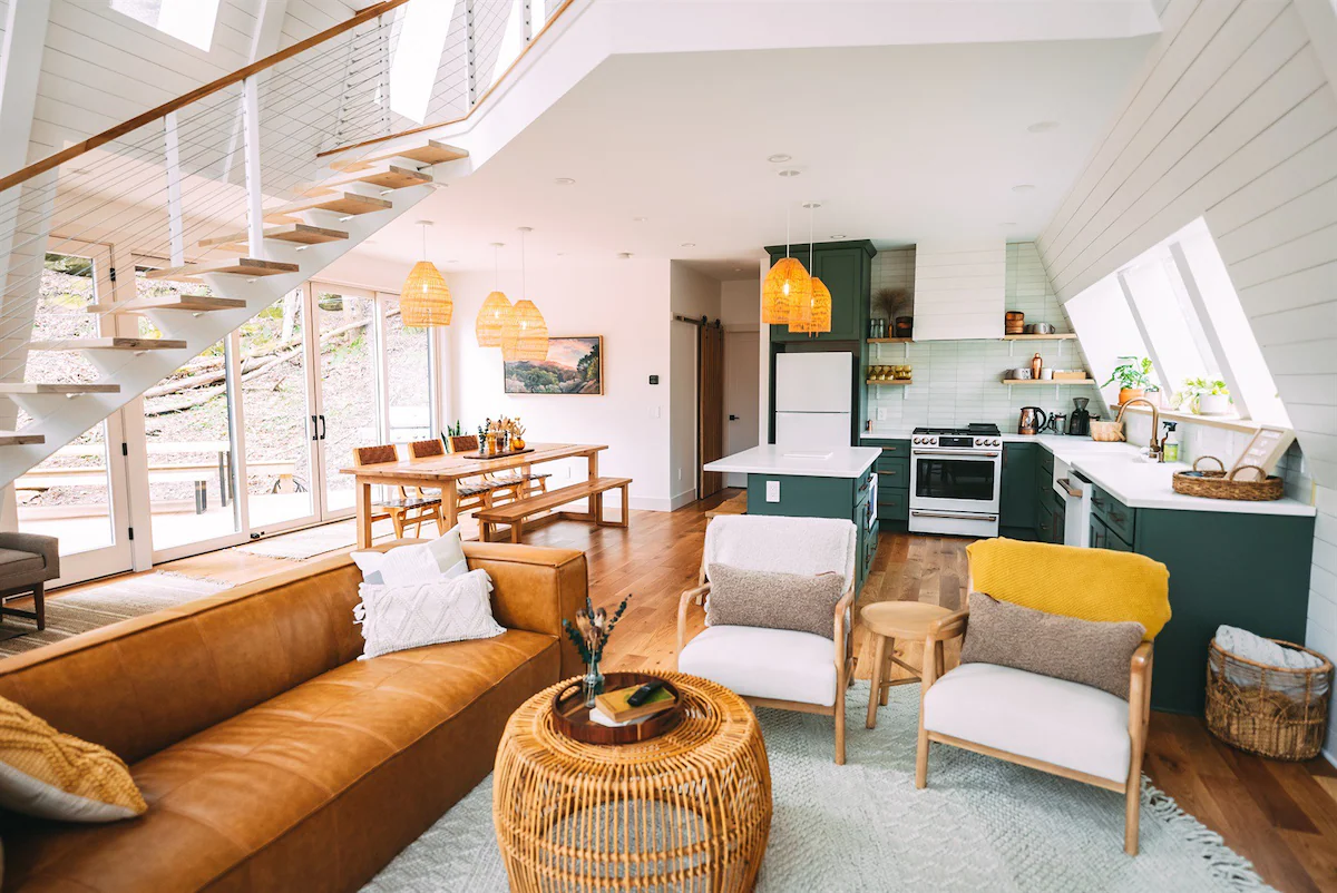 Dunlap Hollow A-Frame Cabin in Ohio 4 a-frame-cabin-airbnb-ohio-nordroom
