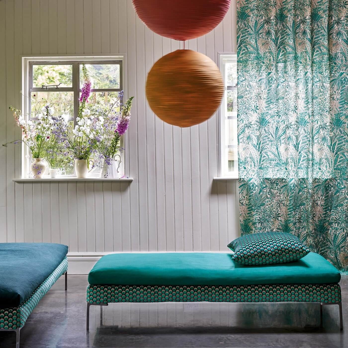 A New Collection by Farrow & Ball and Liberty 14 farrow ball liberty jade stone persian voyage nordroom A New Collection by Farrow & Ball and Liberty
