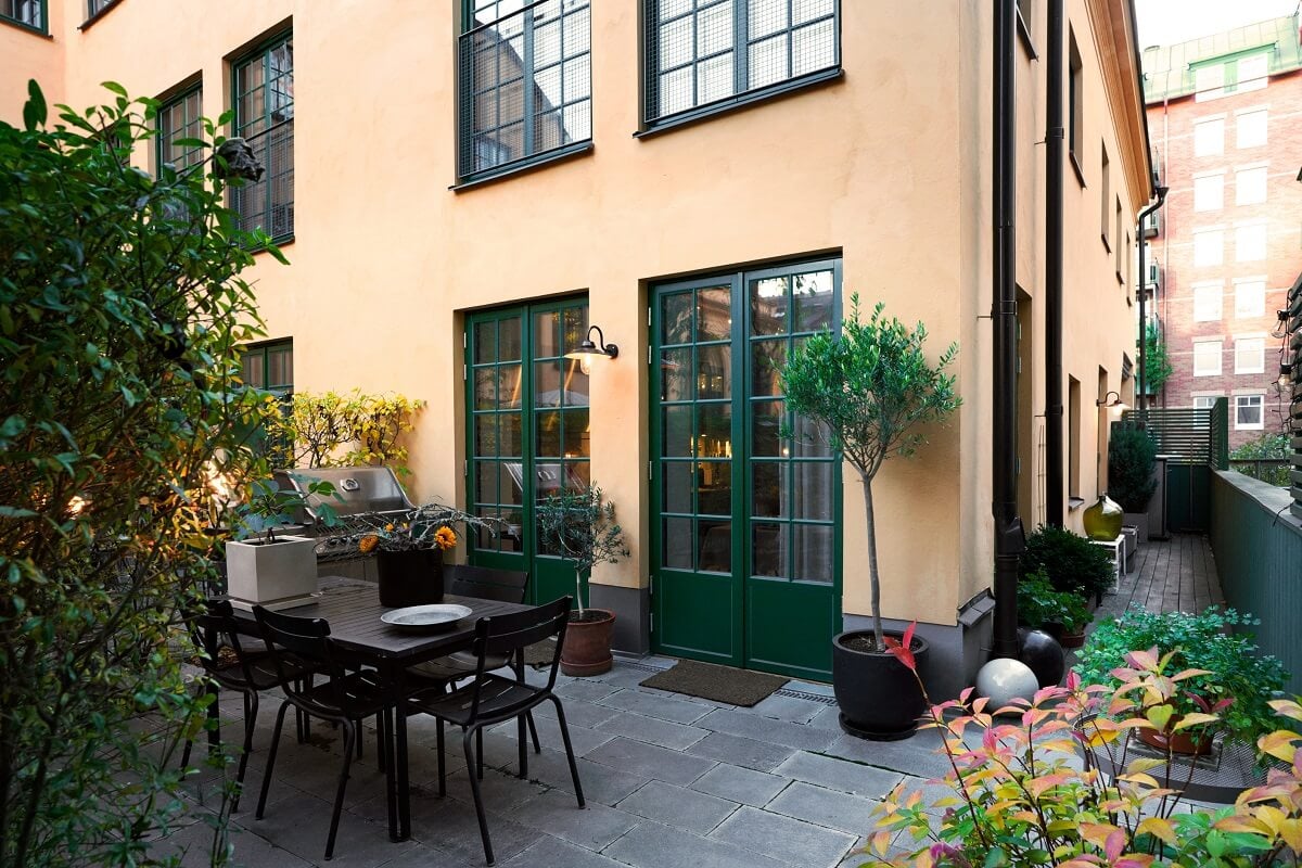 A Swedish Townhouse with Industrial Details 13 garden-townhouse-stockholm-nordroom