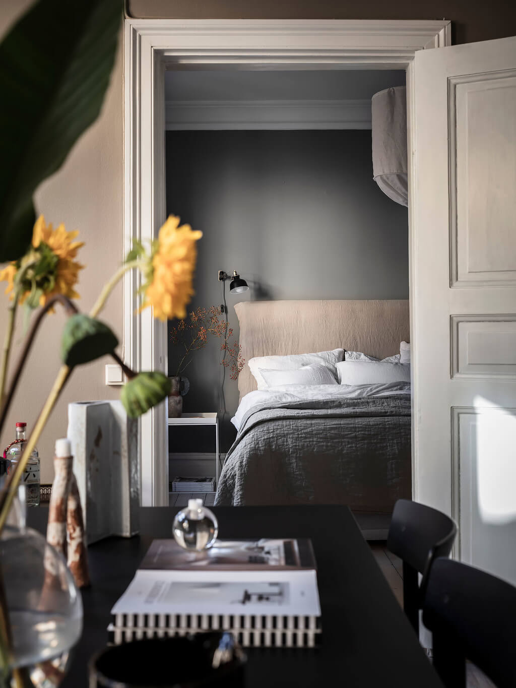A Stylish Gray Scandinavian Apartment 10 gray-bedroom-nordroom