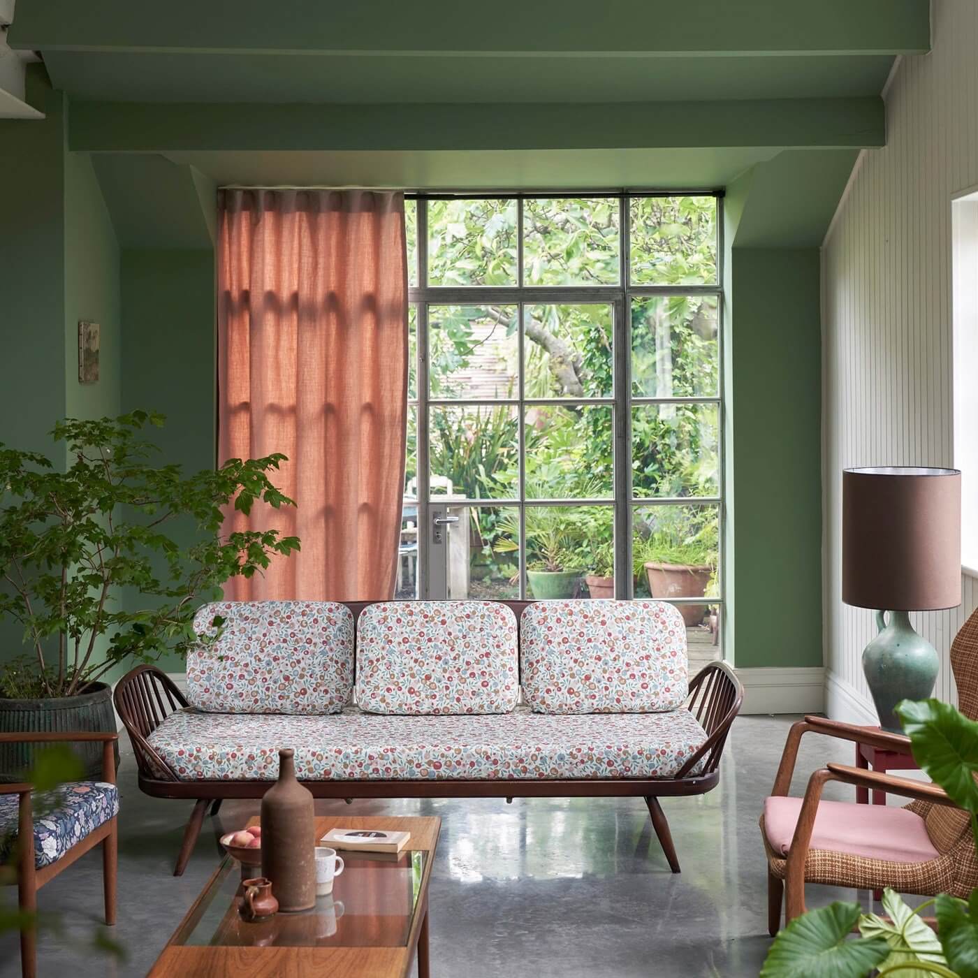 A New Collection by Farrow & Ball and Liberty 1 green living room farrow ball liberty edit nordroom A New Collection by Farrow & Ball and Liberty