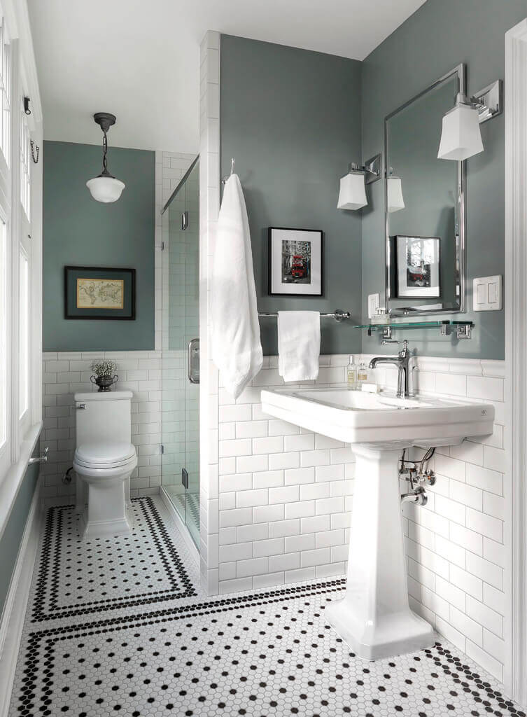 The Best Tile Color for a Small Bathroom 4 small-bathroom-white-tiles-grey-walls-nordroom