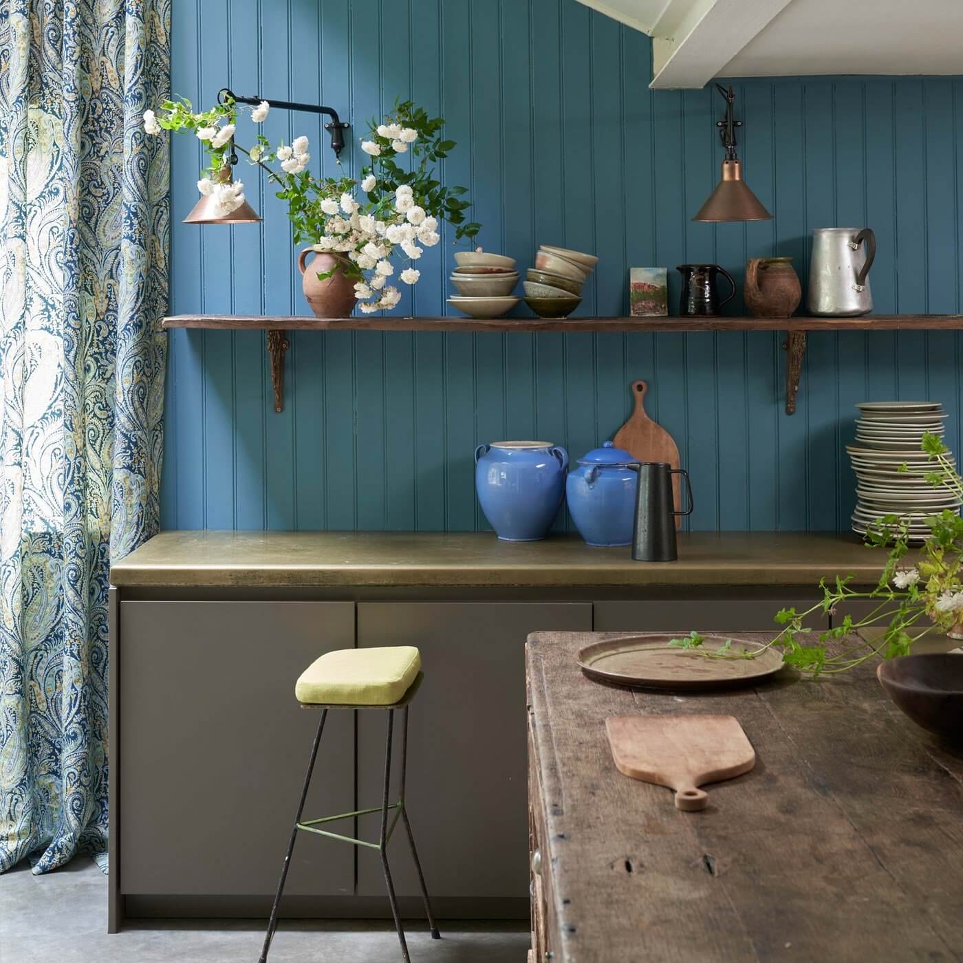 A New Collection by Farrow & Ball and Liberty 3 kitchen farrow ball liberty fabrics nordroom A New Collection by Farrow & Ball and Liberty