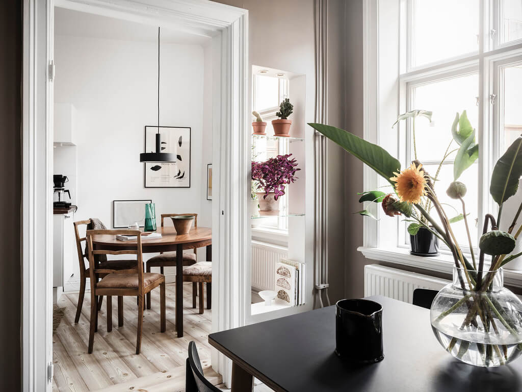 A Stylish Gray Scandinavian Apartment 17 kitchen-wooden-floor-nordroom