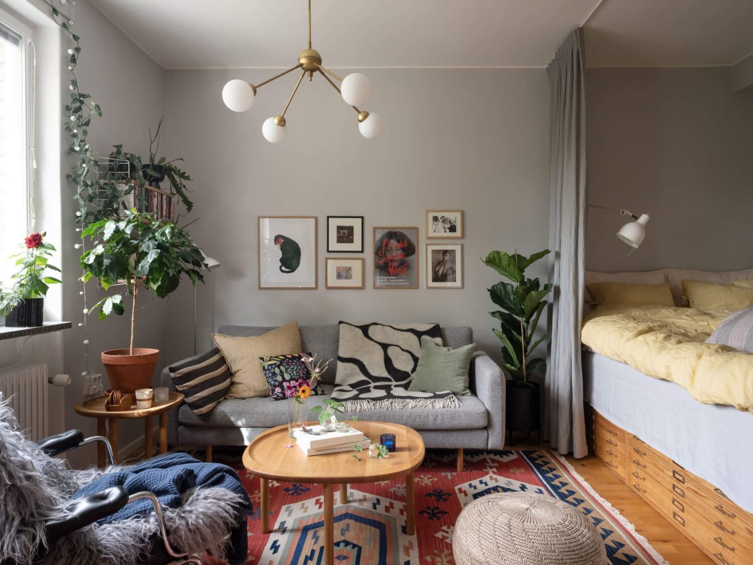 How To Decorate A Studio Apartment 1 mid-century-studio-apartment-nordroom