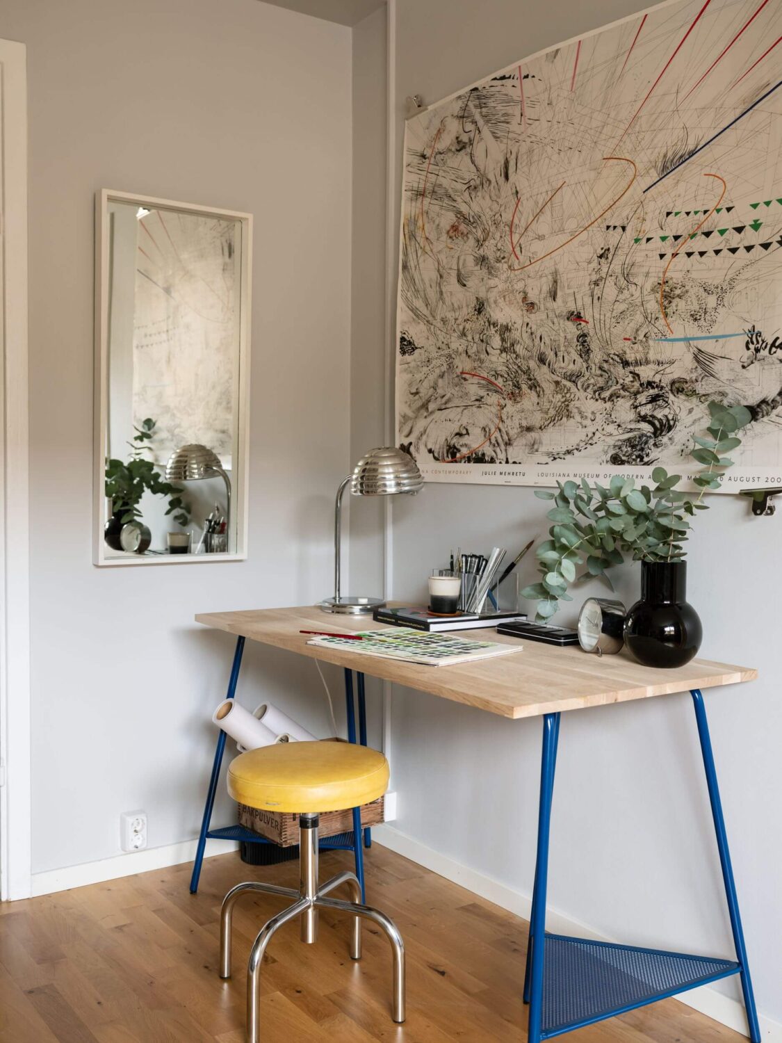 A Midcentury Studio Apartment in Sweden 7 mid-century-studio-apartment-nordroom