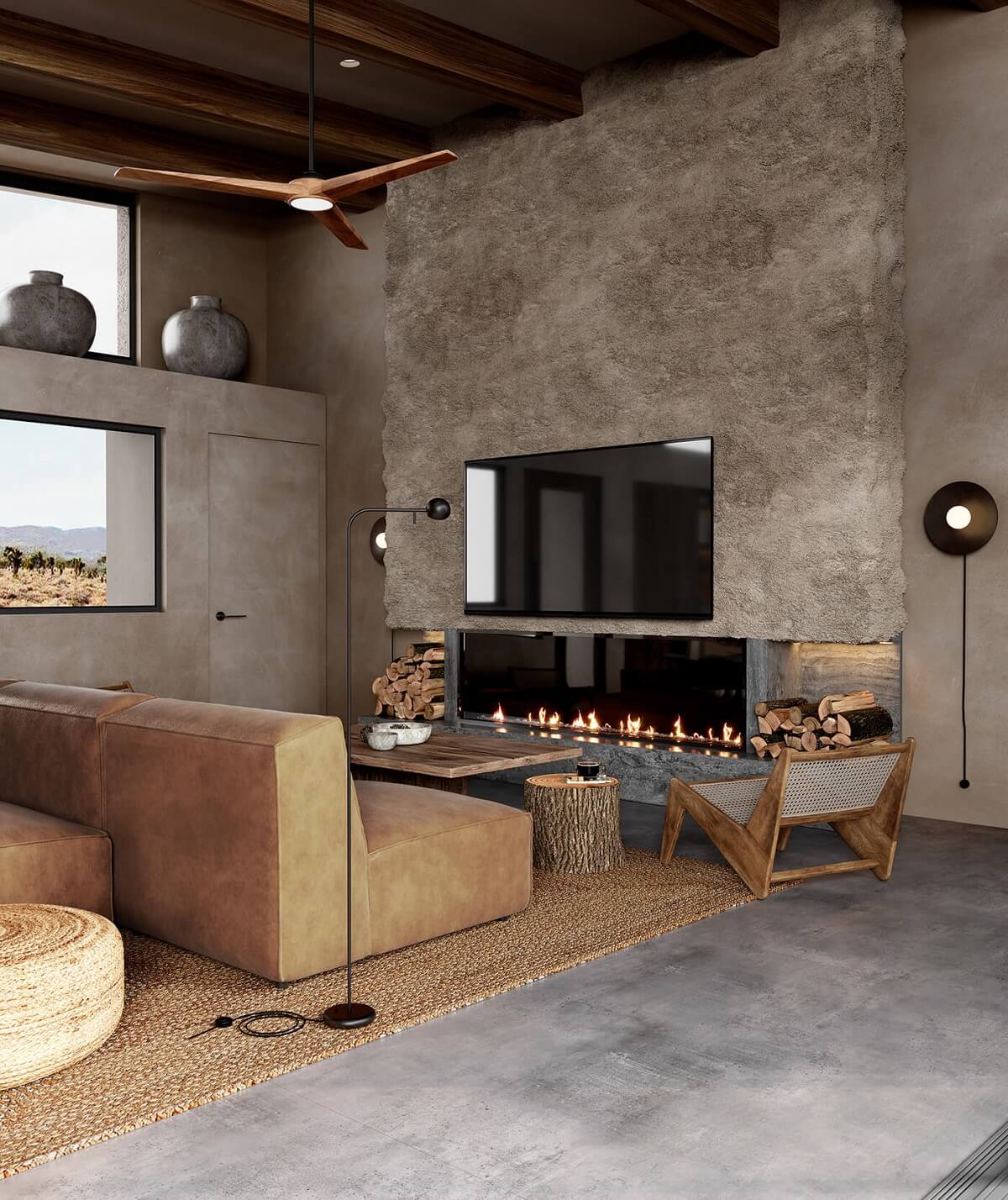 A Modern Rustic Home in Joshua Tree National Park 2 modern-rustic-house-joshua-tree-yana-prydalna-nordroom