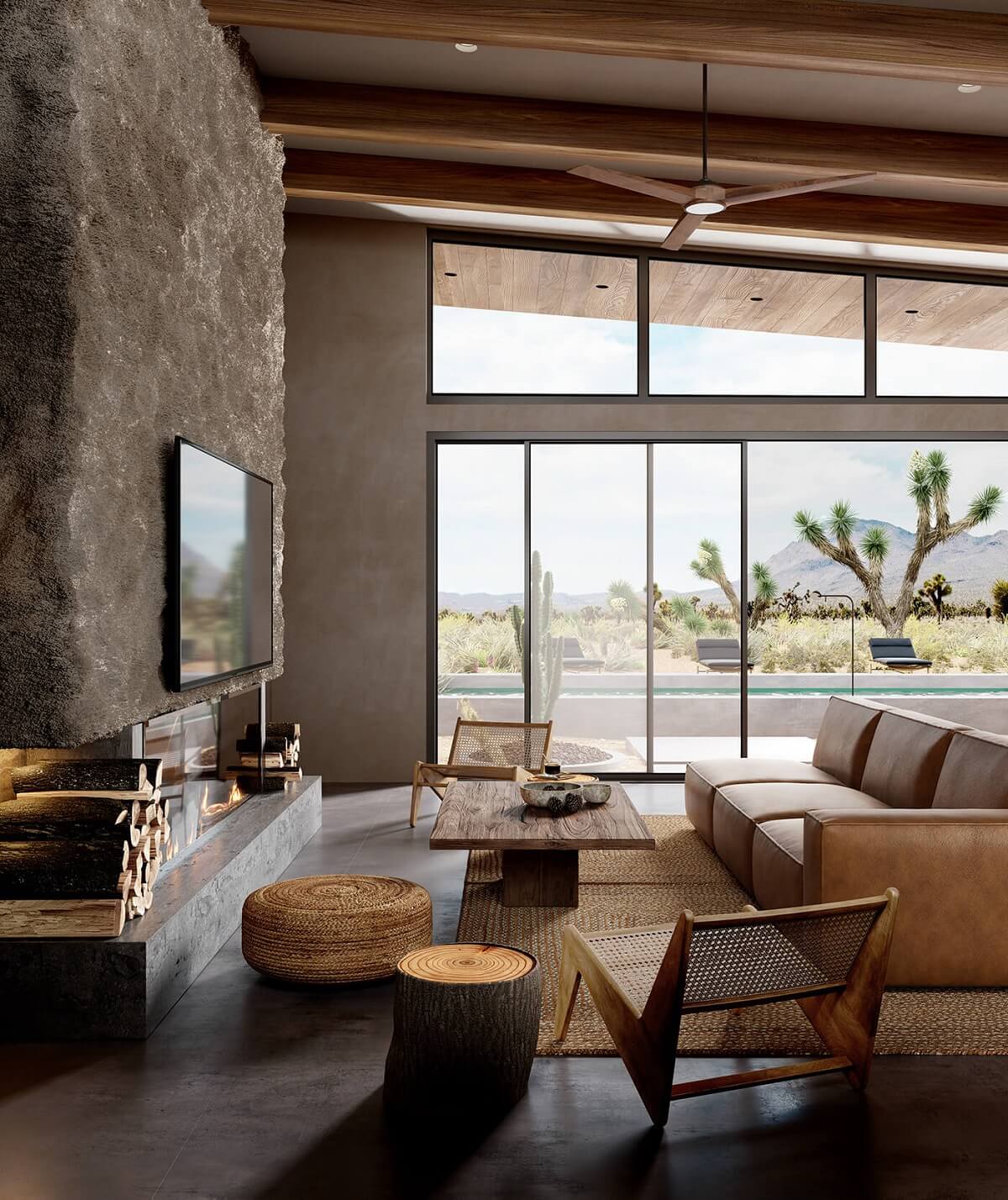 A Modern Rustic Home in Joshua Tree National Park 5 modern-rustic-house-joshua-tree-yana-prydalna-nordroom