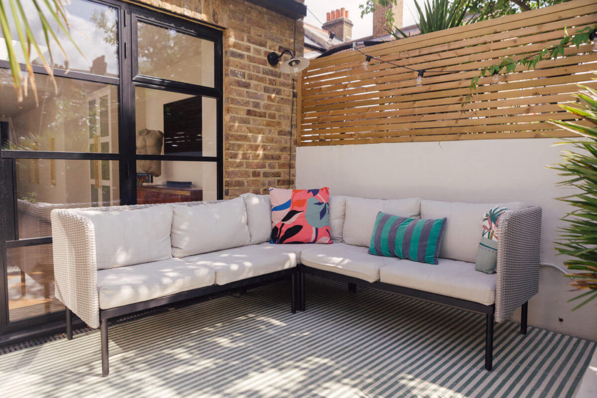 Color in a Renovated Victorian Townhouse in London 27 outdoor-terrace-exterior-steel-doors-nordroom