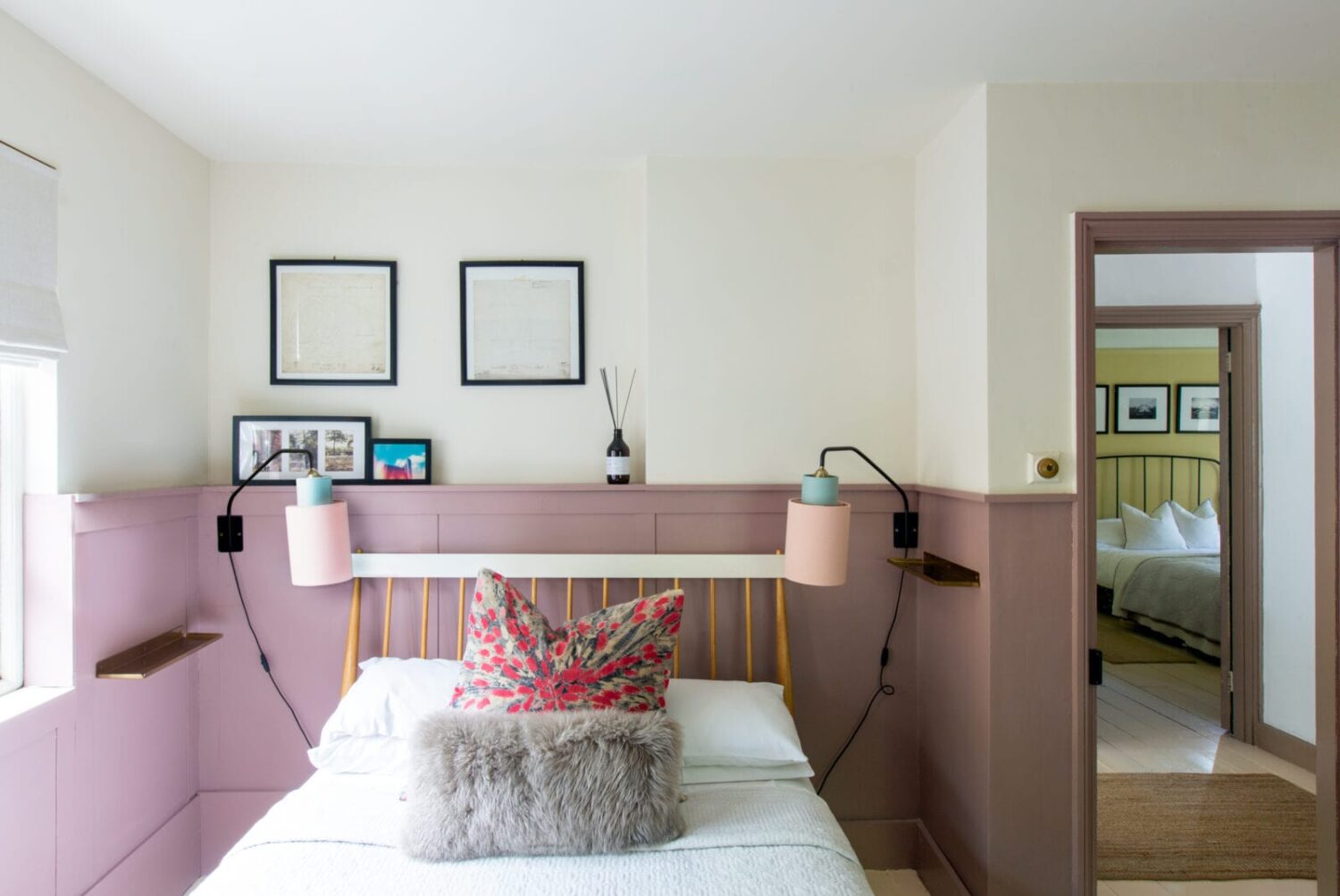 A Colorful Georgian Home in England 15 pink-bedroom-nordroom