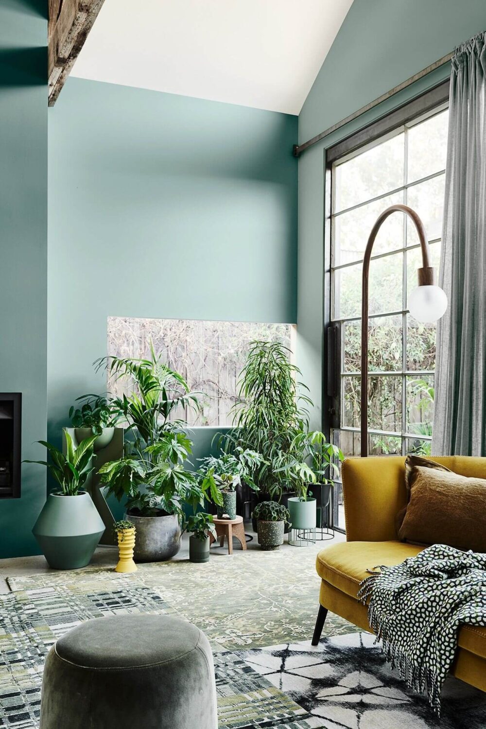 Benjamin Moore Color of the Year 2022: October Mist 12 sage-green-wall-yellow-sofa-benjamin-moore-color-2022-nordroom