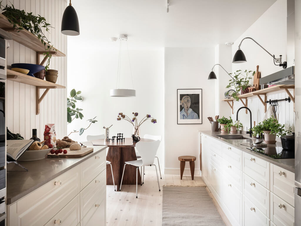 Subtle Color Touches in a Light Apartment 9 white-scandinavian-kitchen-nordroom