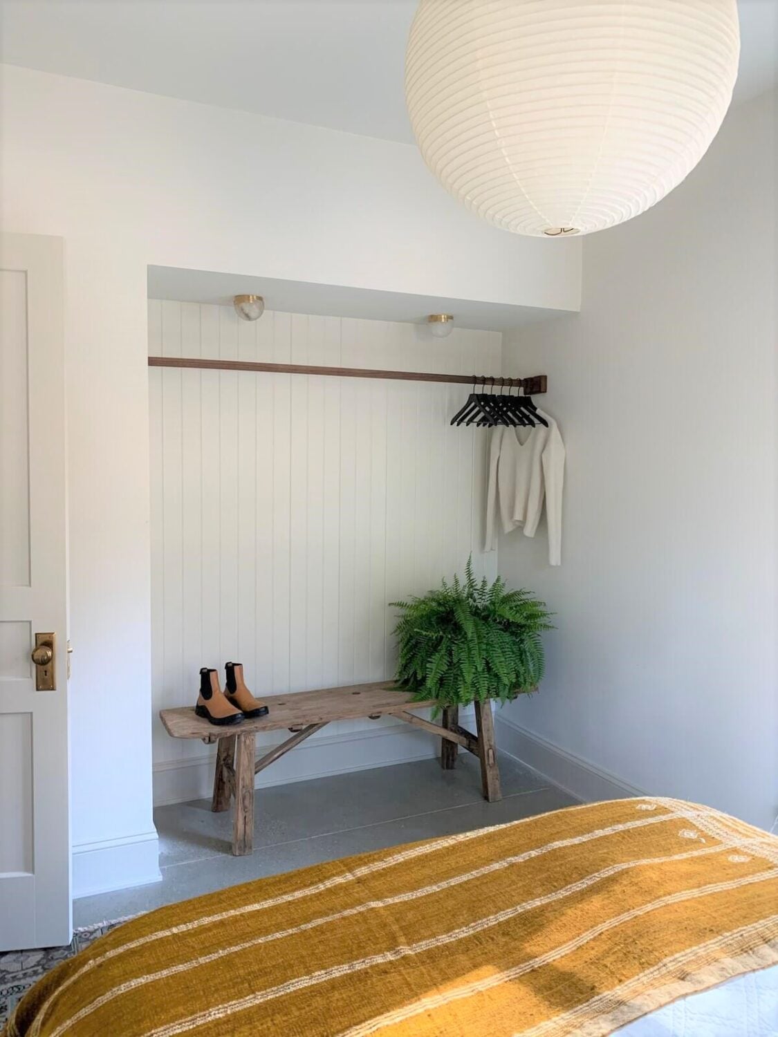 The Fernhouse Airbnb Cabin near Lake Michigan 13 bedroom-open-wardrobe-nook-airbnb-lake-michigan-nordroom