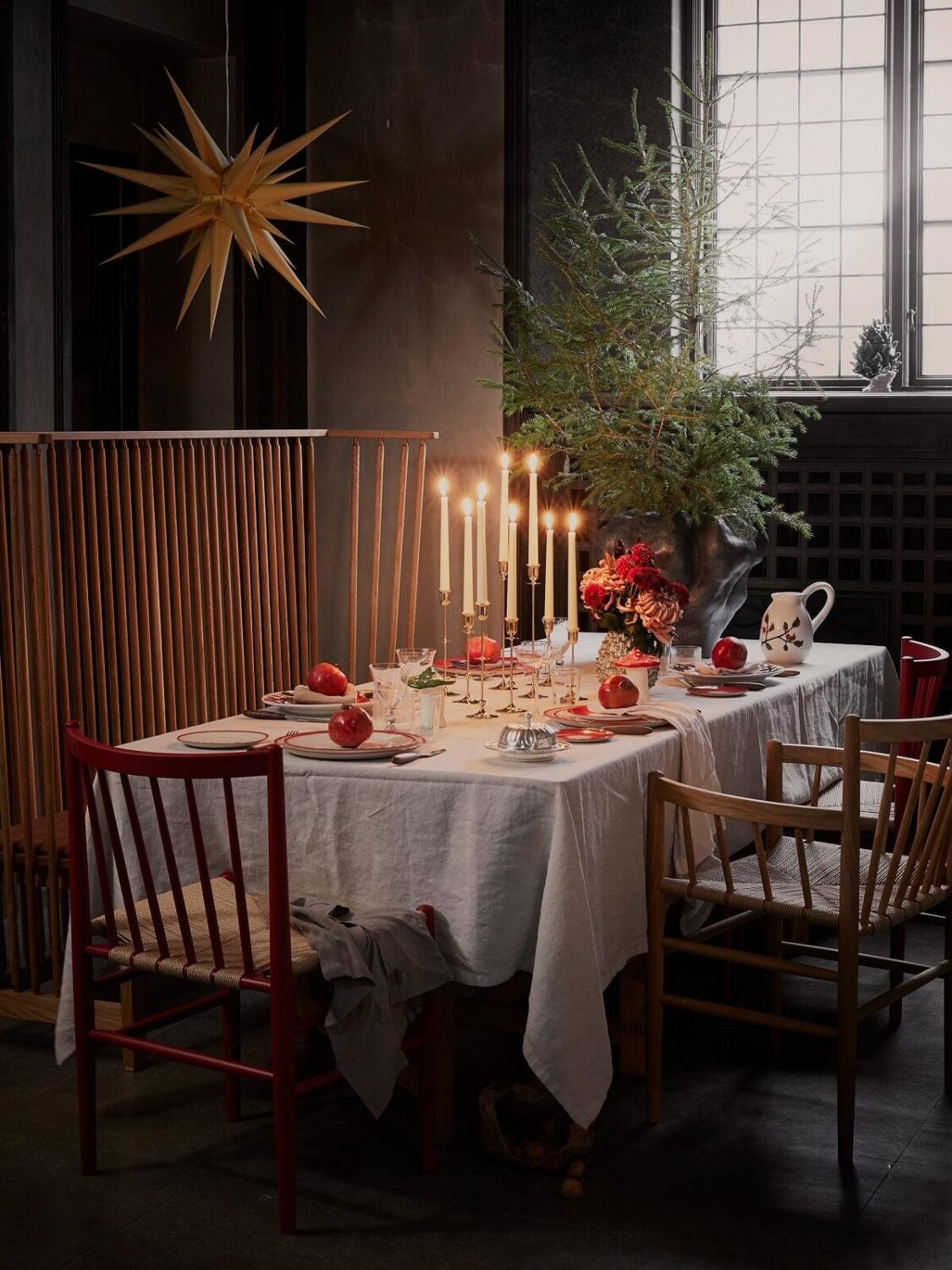 A Warm Scandinavian Christmas by Artilleriet 8 christmas-dining-table-scandinavian-nordroom