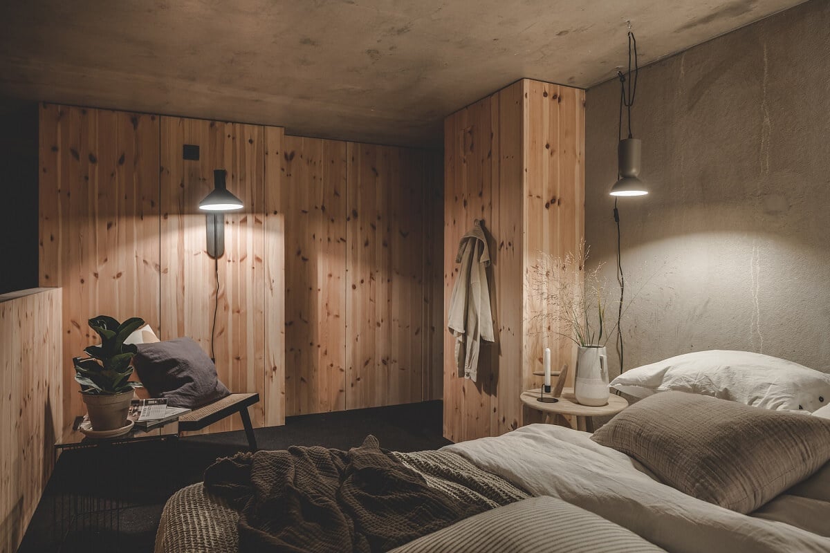A Scandinavian Loft Made of Concrete and Wood 18 conrete-wood-loft-bedroom-nordroom