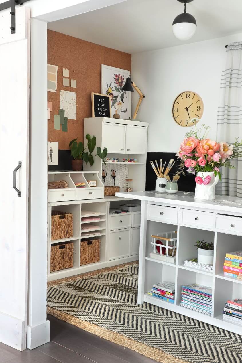 A Bright Renovated Home in Milwaukee 6 craft-room-barn-door-nordroom
