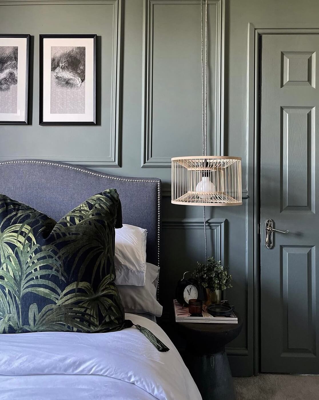 A Moody Edwardian Home in London 15 grey-bedroom-edwardian-home-london